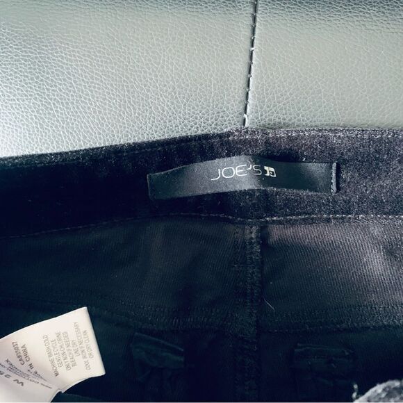 JOES JEANS BLACK VELVET PANTS - Picture 10 of 12